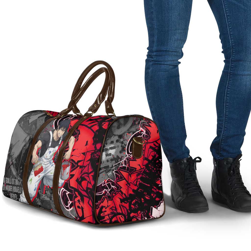 Toji Fushiguro Travel Bag Urban Graffiti Anime Style