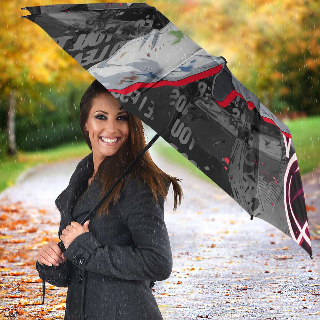 Toji Fushiguro Umbrella Urban Graffiti Anime Style