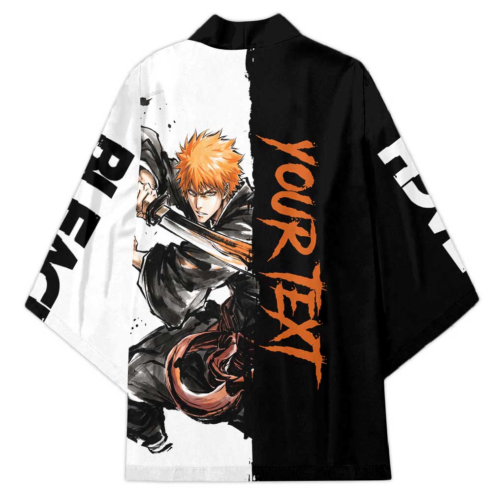 Personalized Ichigo Kurosaki Kimono Ink Splash Anime Brush Style
