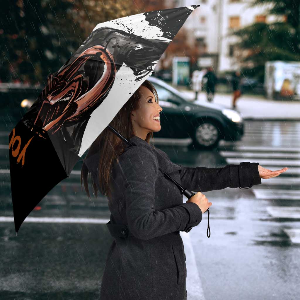 Personalized Ichigo Kurosaki Umbrella Ink Splash Anime Brush Style