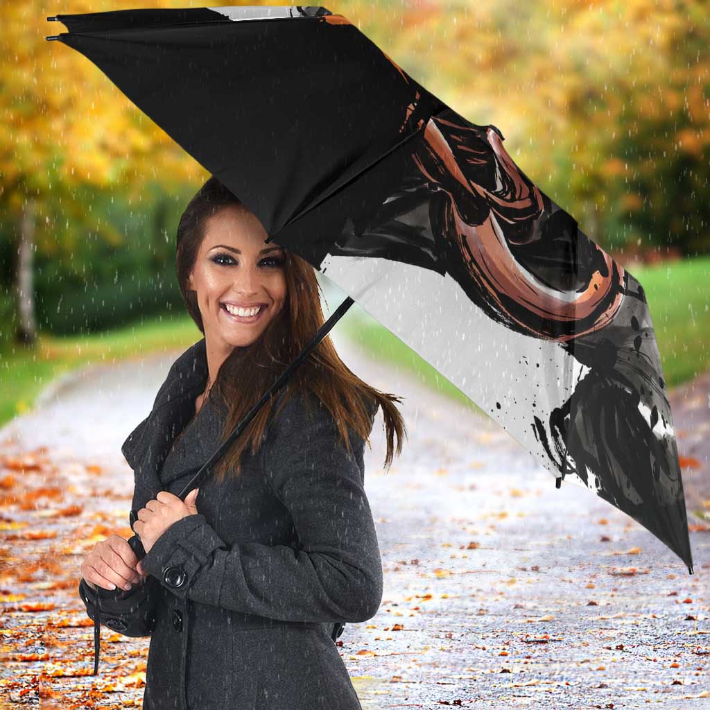 Personalized Ichigo Kurosaki Umbrella Ink Splash Anime Brush Style