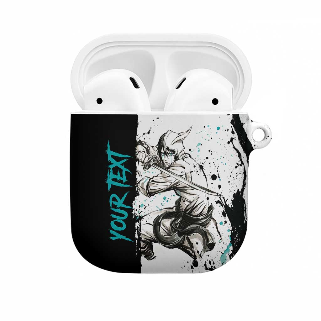 Personalized Ulquiorra Cifer AirPods Case Ink Splash Anime Brush Style