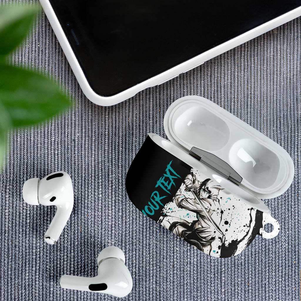 Personalized Ulquiorra Cifer AirPods Case Ink Splash Anime Brush Style