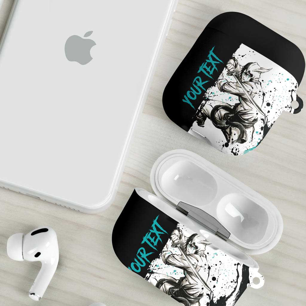 Personalized Ulquiorra Cifer AirPods Case Ink Splash Anime Brush Style