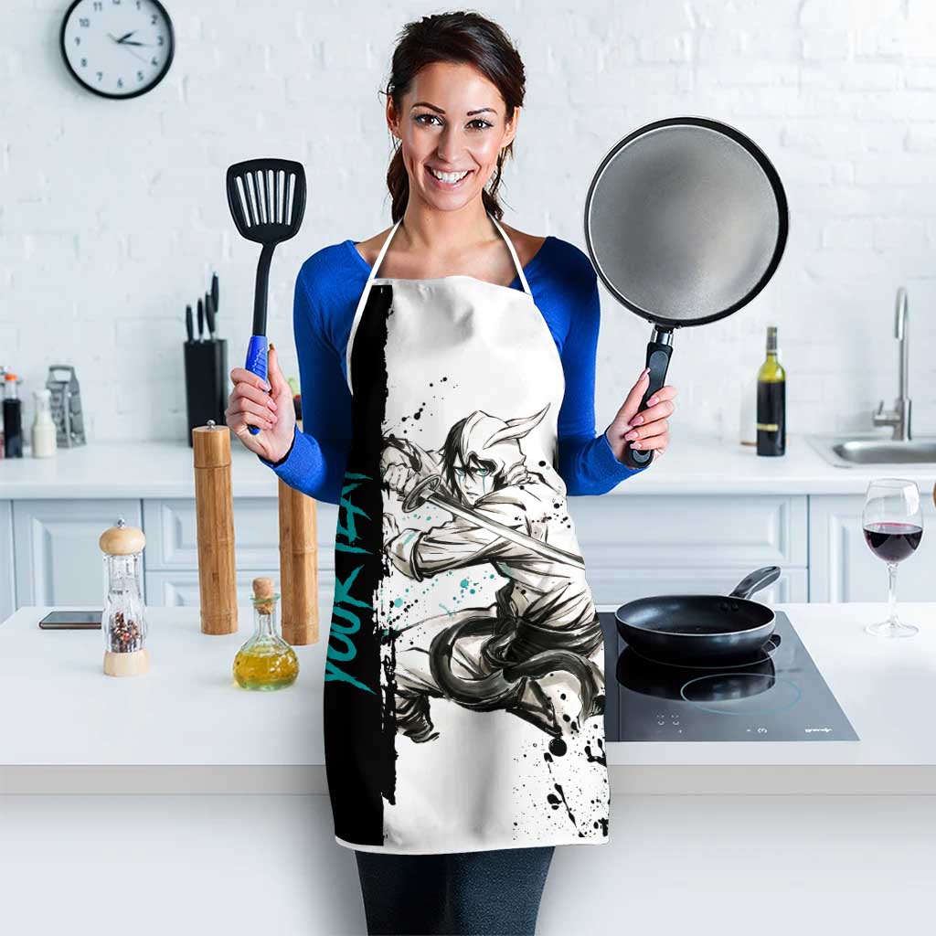 Personalized Ulquiorra Cifer Apron Ink Splash Anime Brush Style