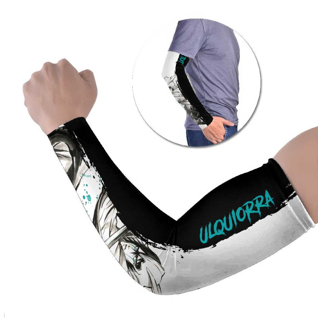 Personalized Ulquiorra Cifer Arm Sleeves Ink Splash Anime Brush Style