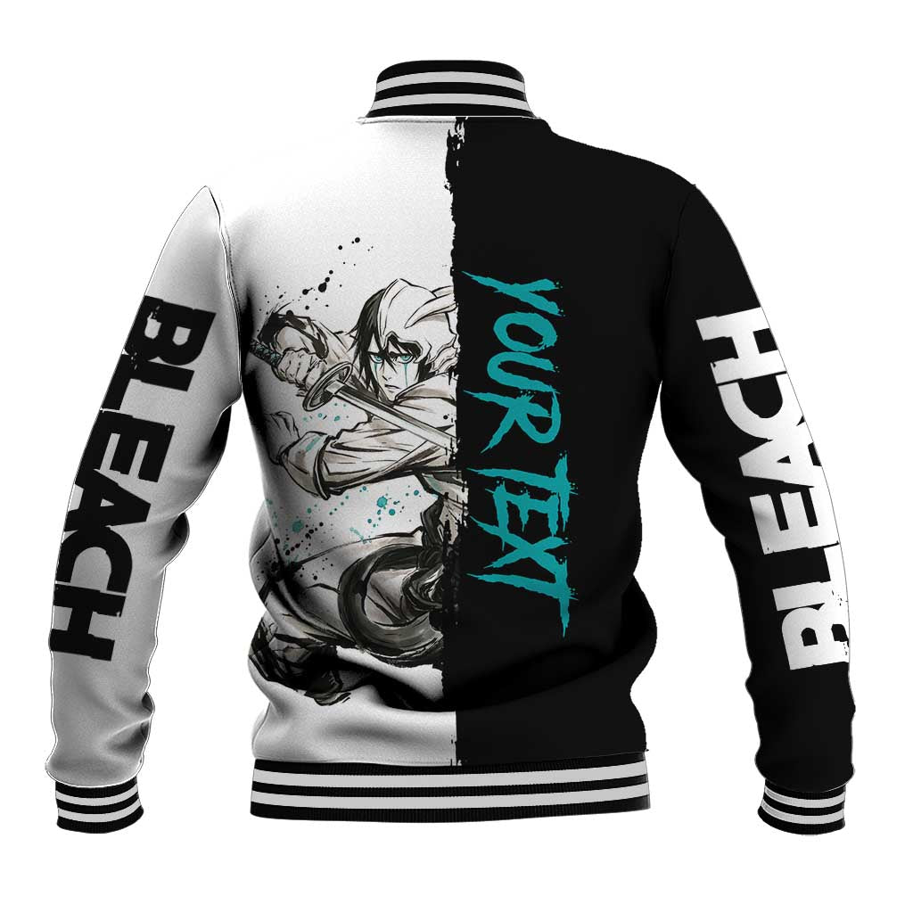 Personalized Ulquiorra Cifer Baseball Jacket Ink Splash Anime Brush Style