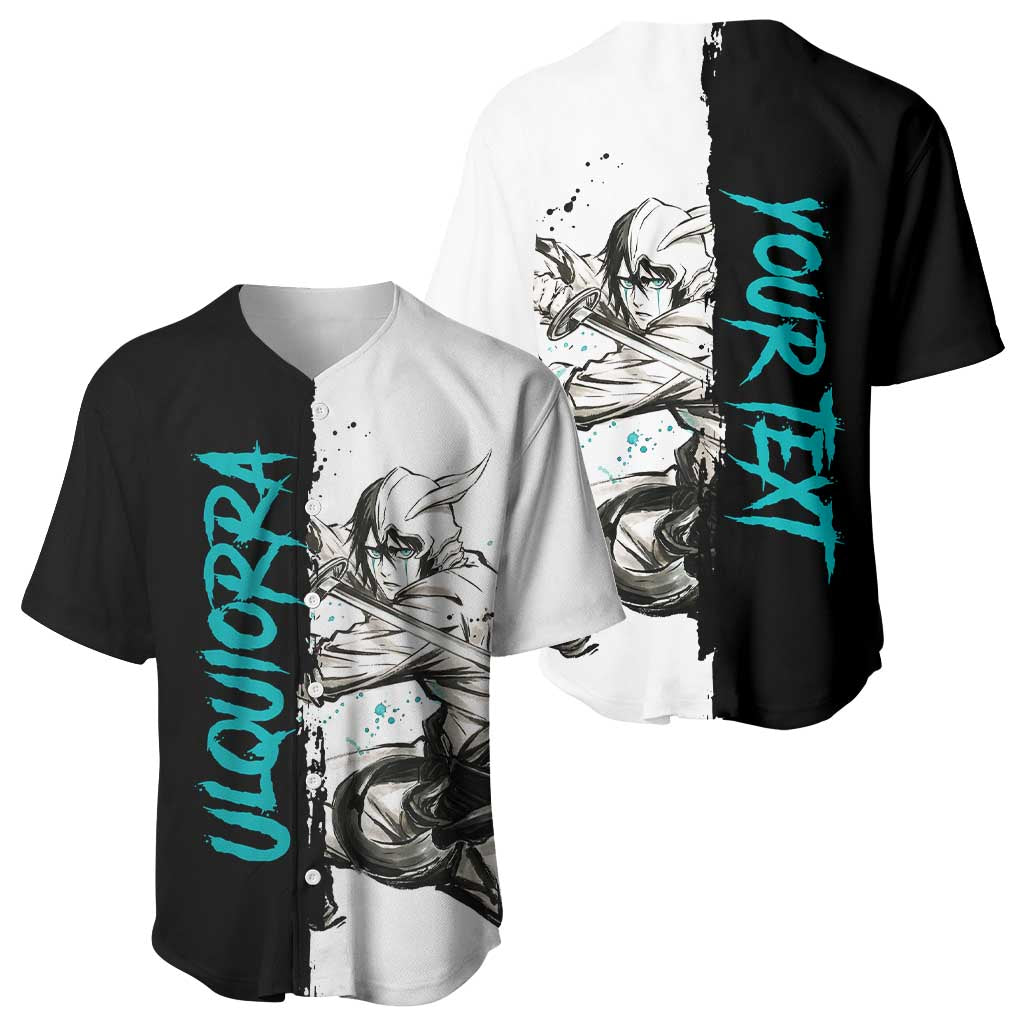Personalized Ulquiorra Cifer Baseball Jersey Ink Splash Anime Brush Style