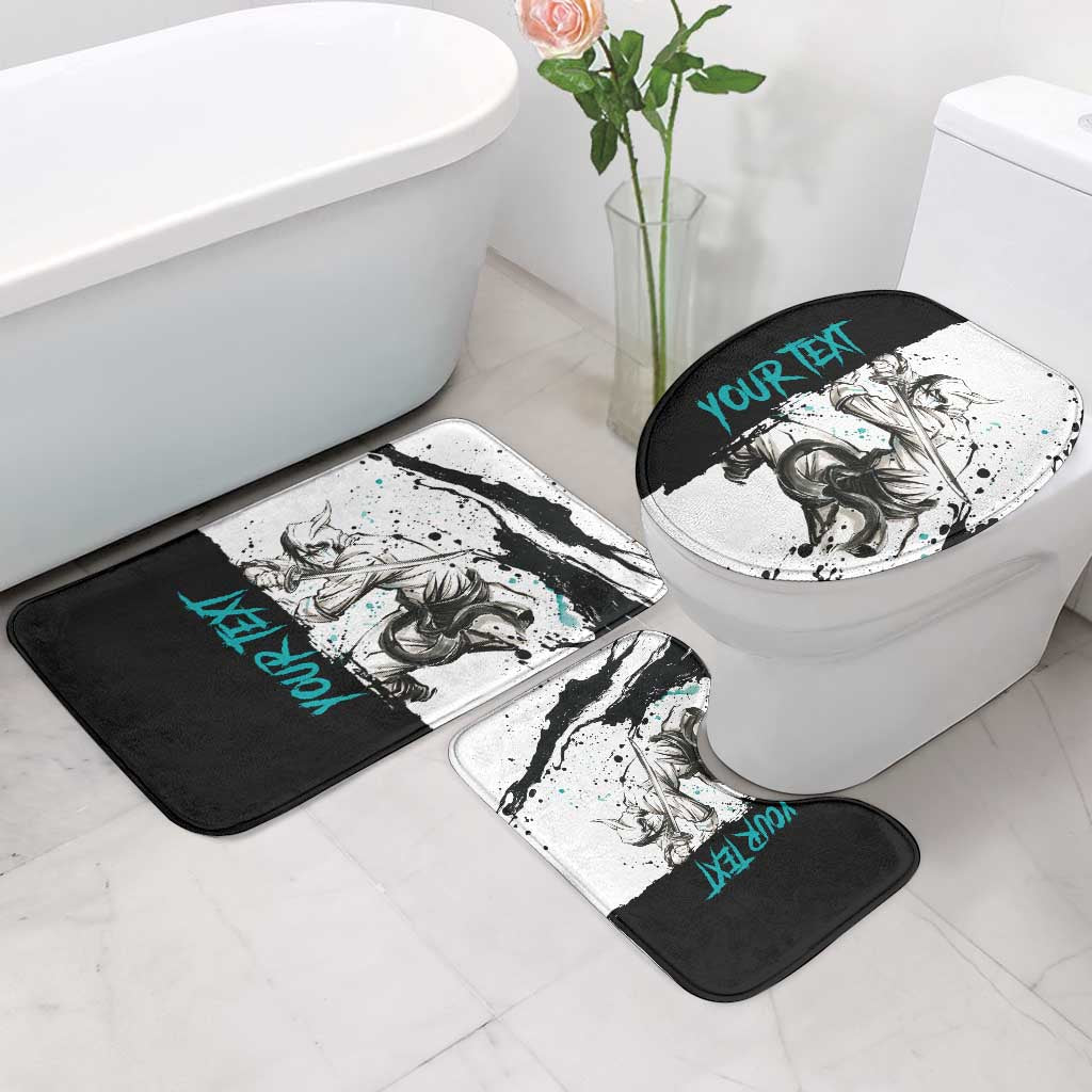 Personalized Ulquiorra Cifer Bathroom Set Ink Splash Anime Brush Style