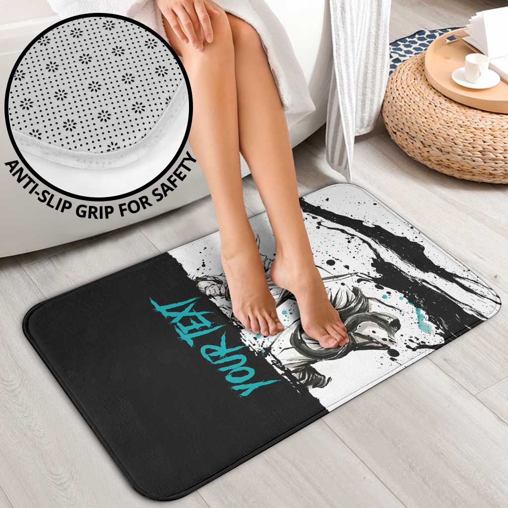 Personalized Ulquiorra Cifer Bathroom Set Ink Splash Anime Brush Style