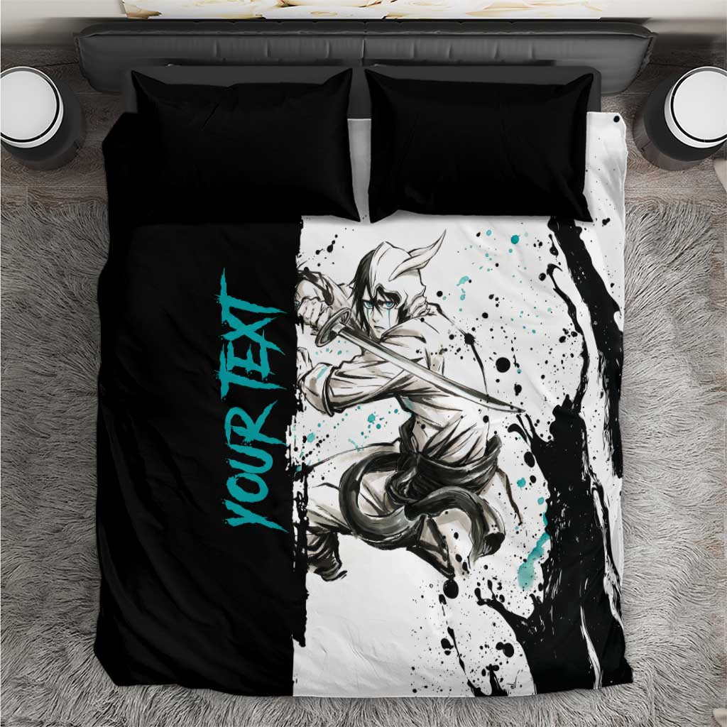 Personalized Ulquiorra Cifer Bedding Set Ink Splash Anime Brush Style