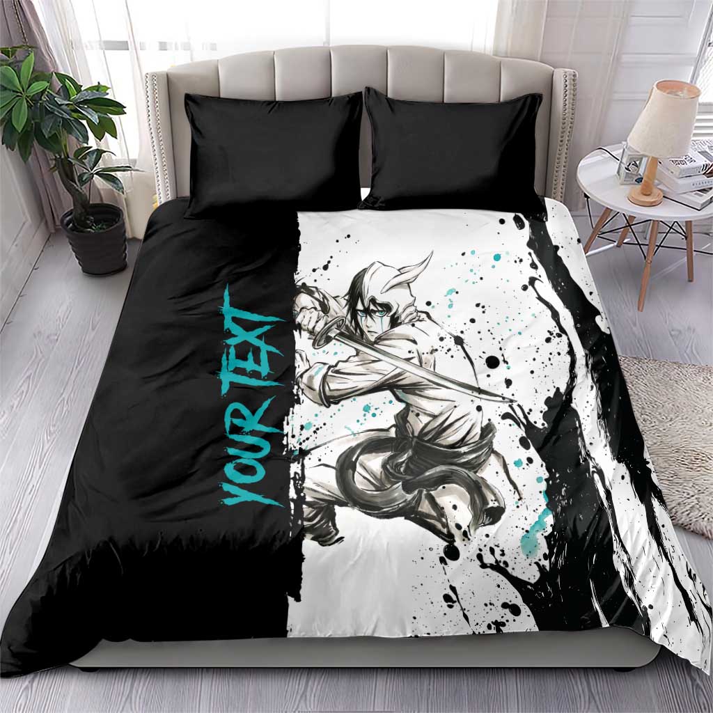 Personalized Ulquiorra Cifer Bedding Set Ink Splash Anime Brush Style