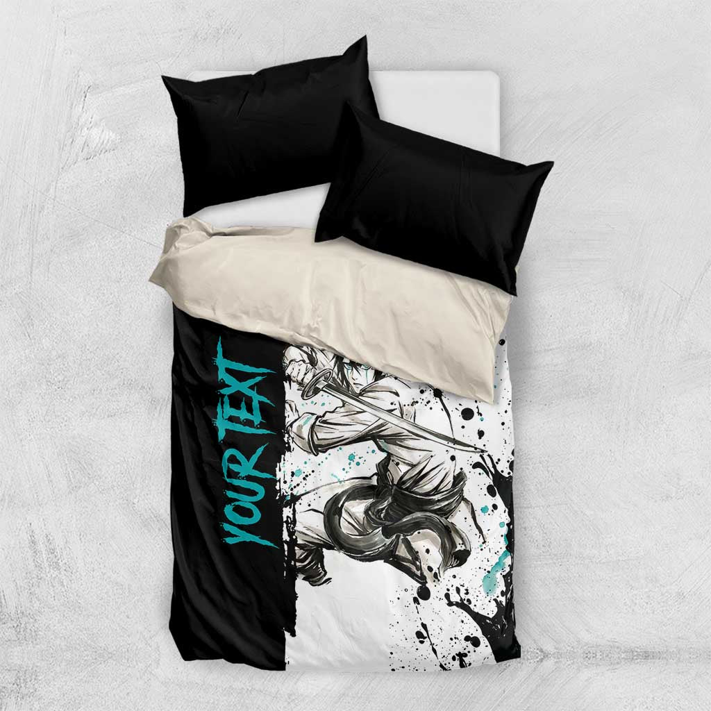 Personalized Ulquiorra Cifer Bedding Set Ink Splash Anime Brush Style