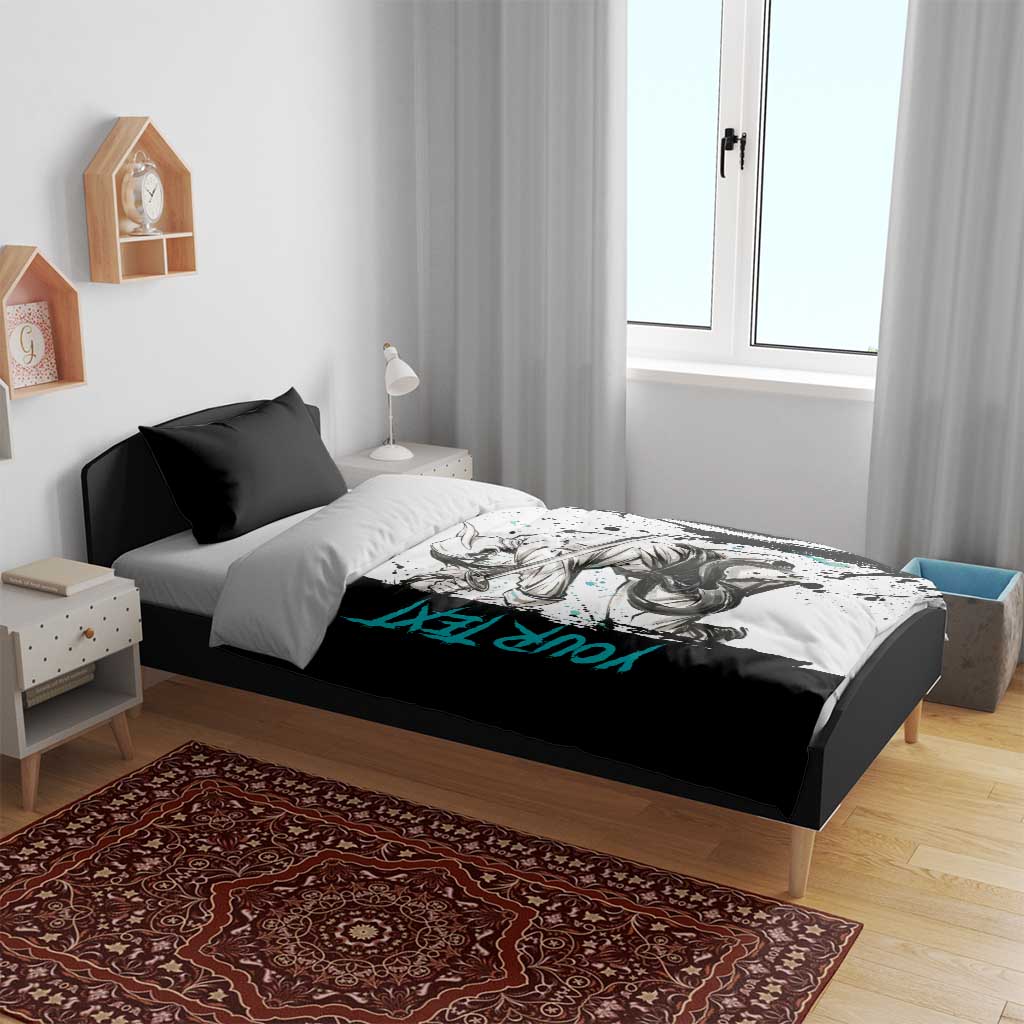 Personalized Ulquiorra Cifer Bedding Set Ink Splash Anime Brush Style