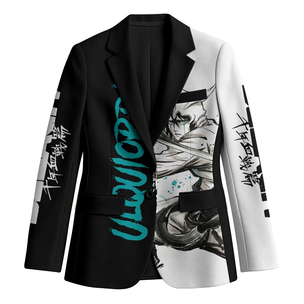 Personalized Ulquiorra Cifer Blazer Ink Splash Anime Brush Style