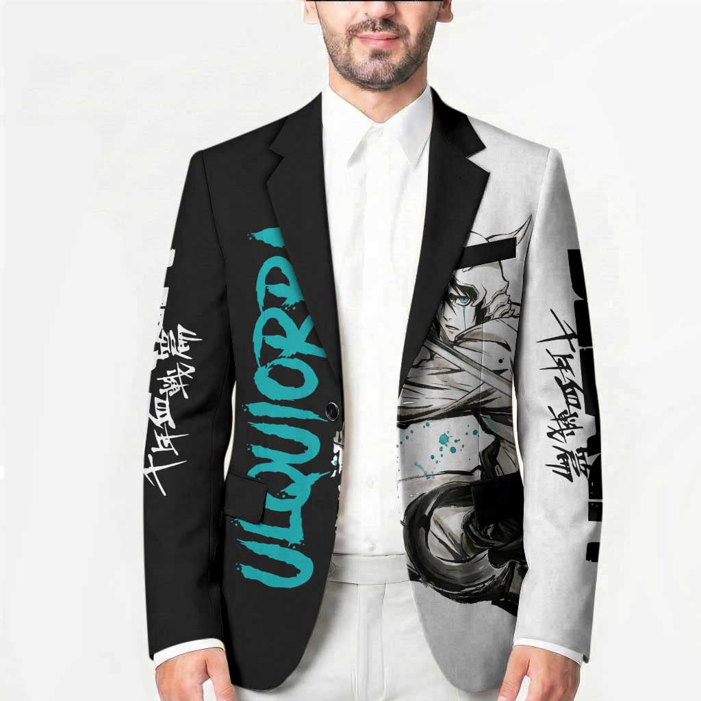 Personalized Ulquiorra Cifer Blazer Ink Splash Anime Brush Style