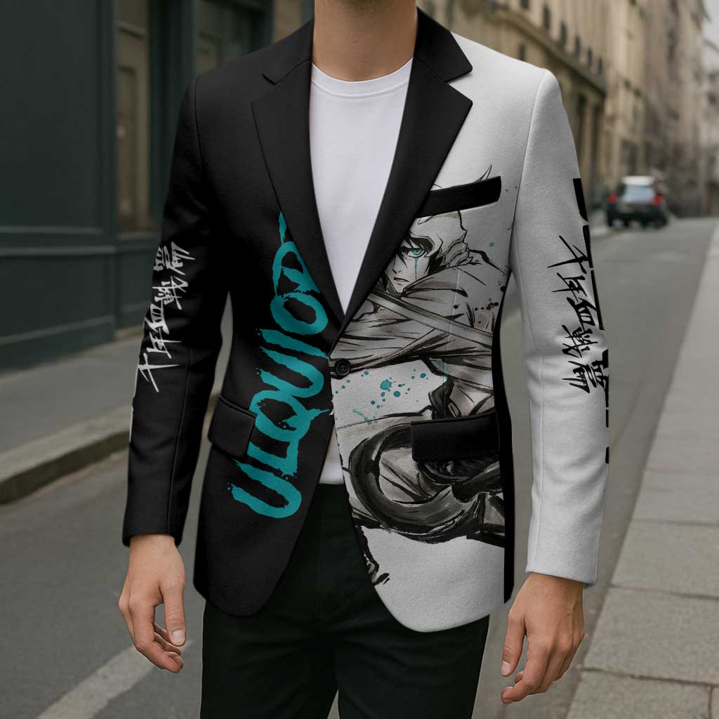 Personalized Ulquiorra Cifer Blazer Ink Splash Anime Brush Style