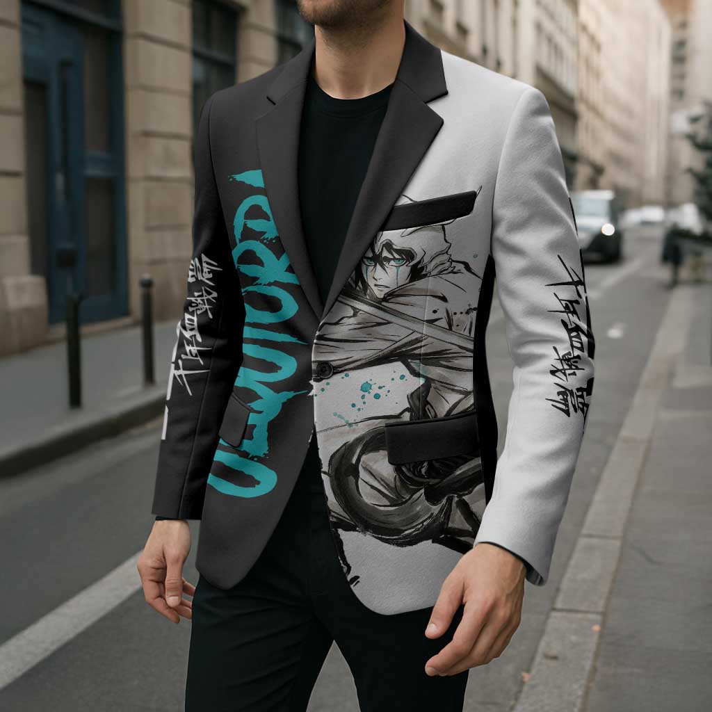 Personalized Ulquiorra Cifer Blazer Ink Splash Anime Brush Style