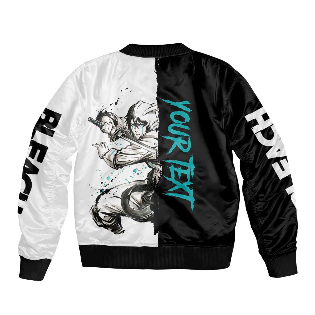 Personalized Ulquiorra Cifer Bomber Jacket Ink Splash Anime Brush Style