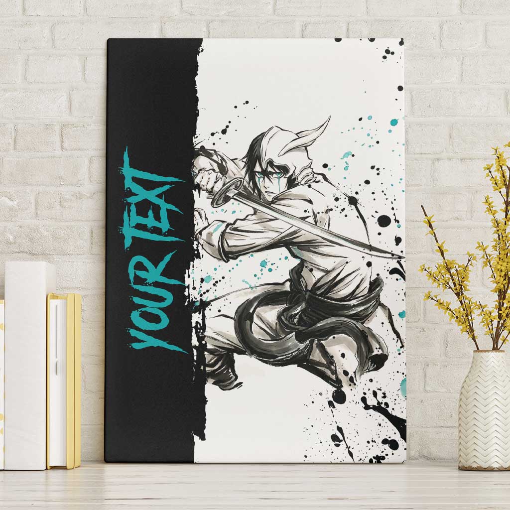 Personalized Ulquiorra Cifer Canvas Wall Art Ink Splash Anime Brush Style