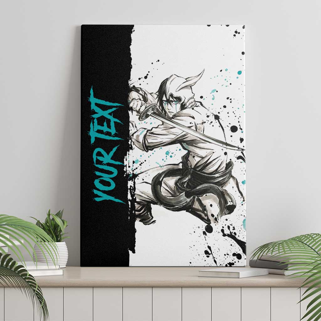 Personalized Ulquiorra Cifer Canvas Wall Art Ink Splash Anime Brush Style