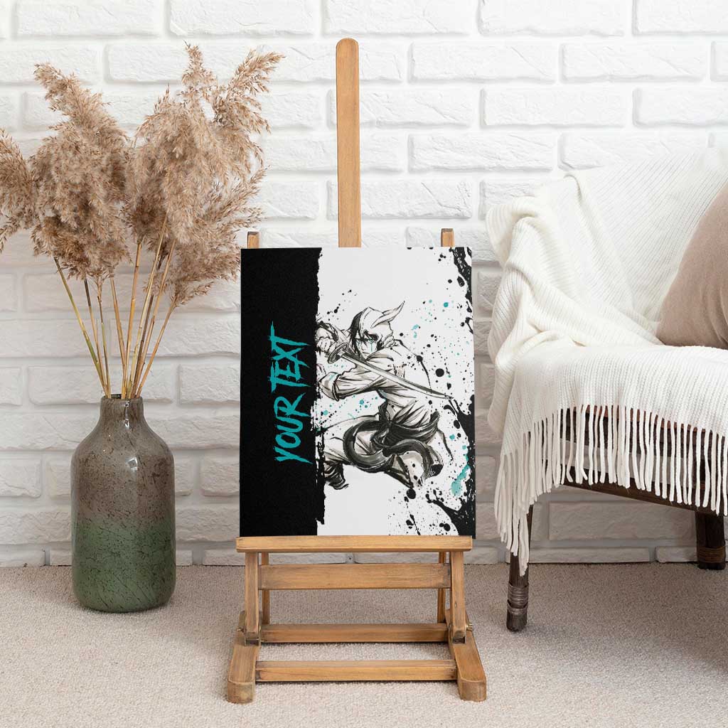 Personalized Ulquiorra Cifer Canvas Wall Art Ink Splash Anime Brush Style