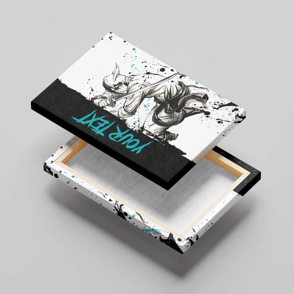 Personalized Ulquiorra Cifer Canvas Wall Art Ink Splash Anime Brush Style