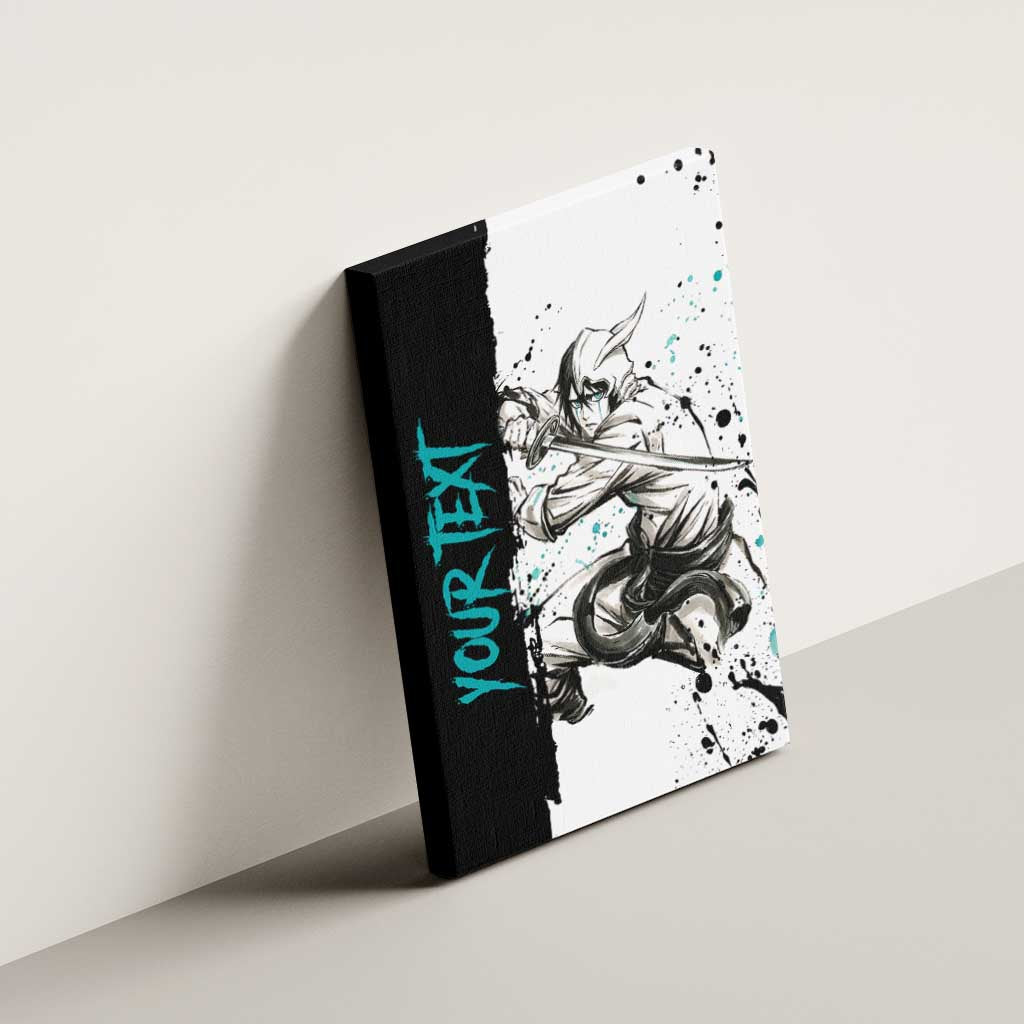 Personalized Ulquiorra Cifer Canvas Wall Art Ink Splash Anime Brush Style