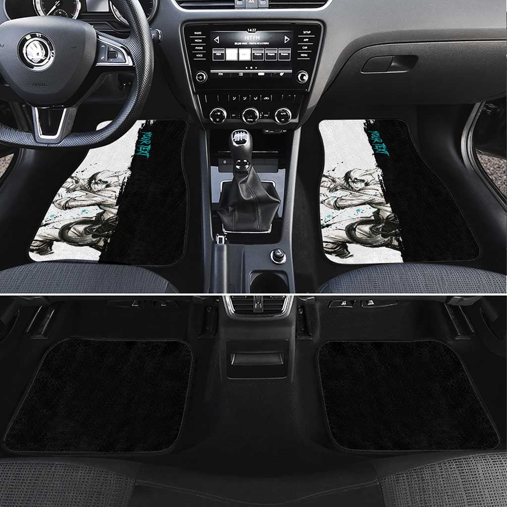 Personalized Ulquiorra Cifer Car Mats Ink Splash Anime Brush Style