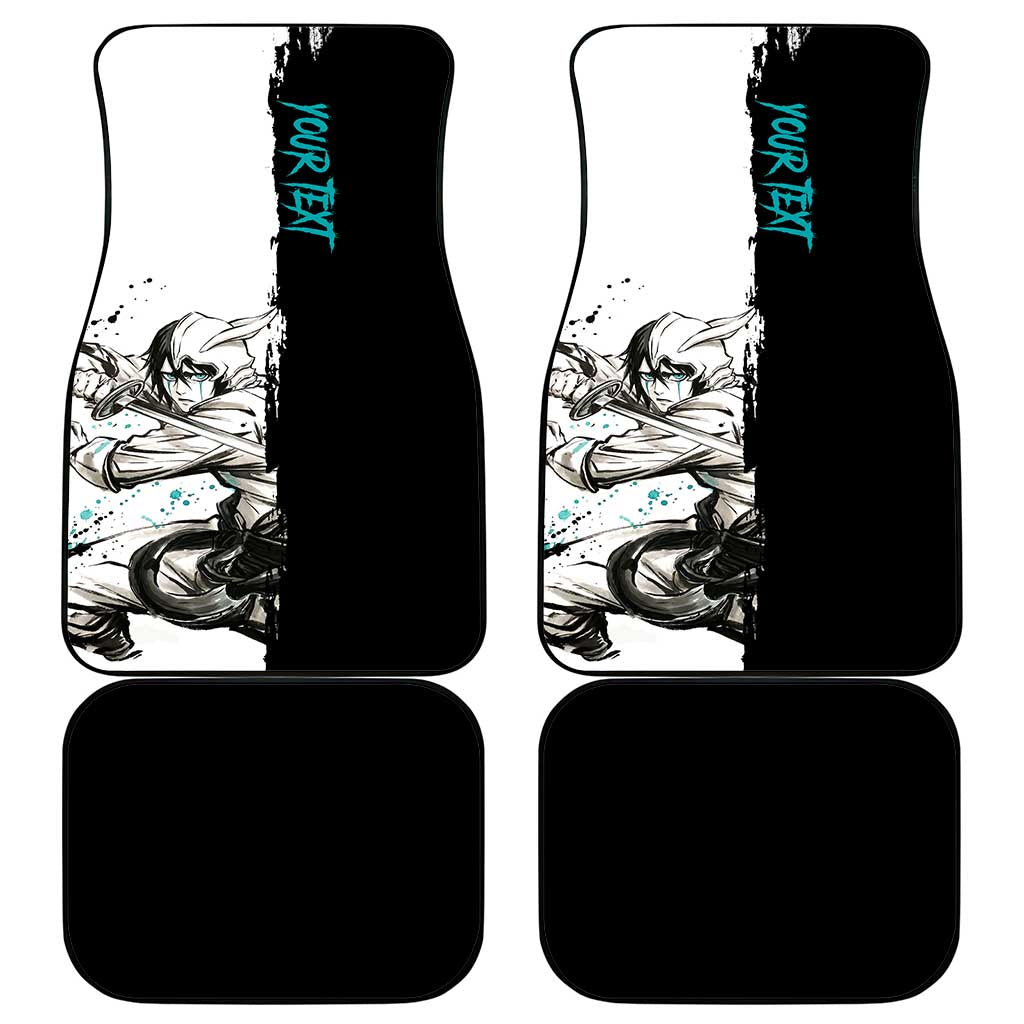 Personalized Ulquiorra Cifer Car Mats Ink Splash Anime Brush Style