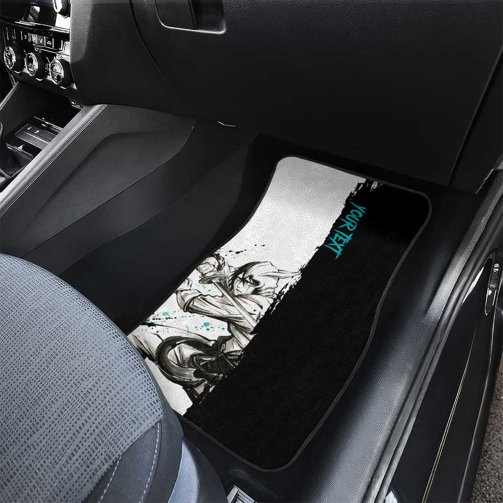 Personalized Ulquiorra Cifer Car Mats Ink Splash Anime Brush Style