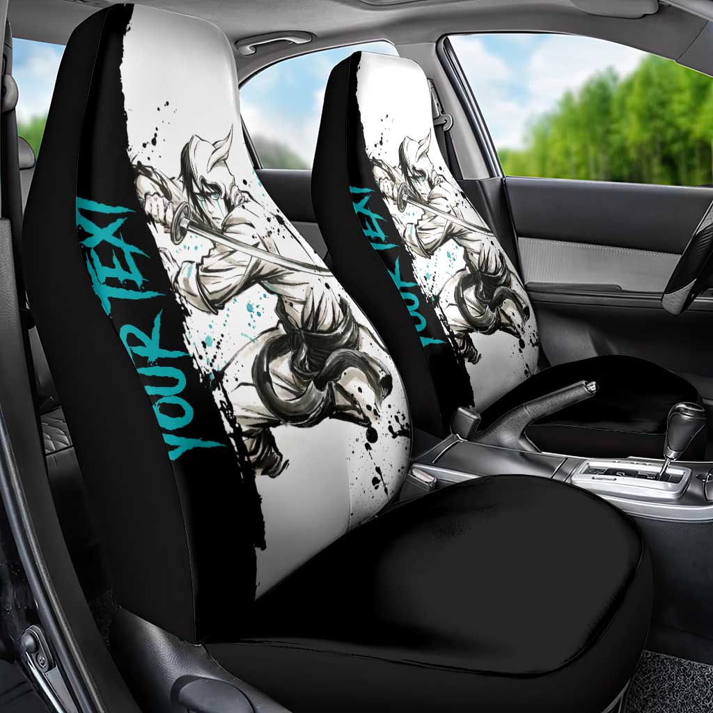 Personalized Ulquiorra Cifer Car Seat Cover Ink Splash Anime Brush Style