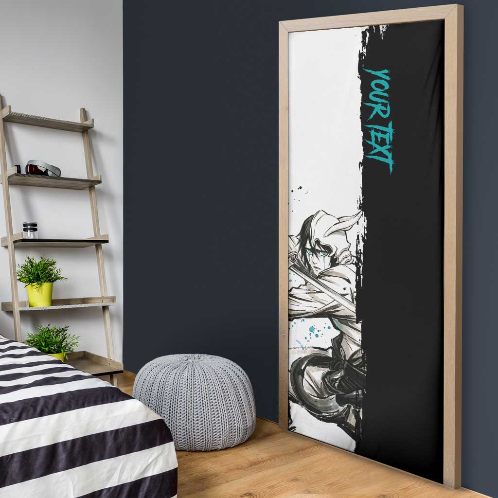 Personalized Ulquiorra Cifer Door Cover Ink Splash Anime Brush Style
