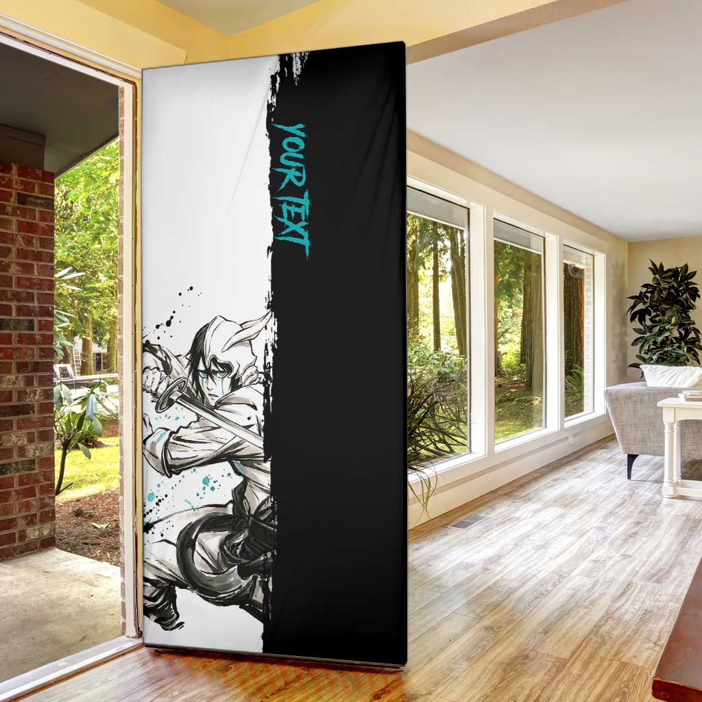Personalized Ulquiorra Cifer Door Cover Ink Splash Anime Brush Style