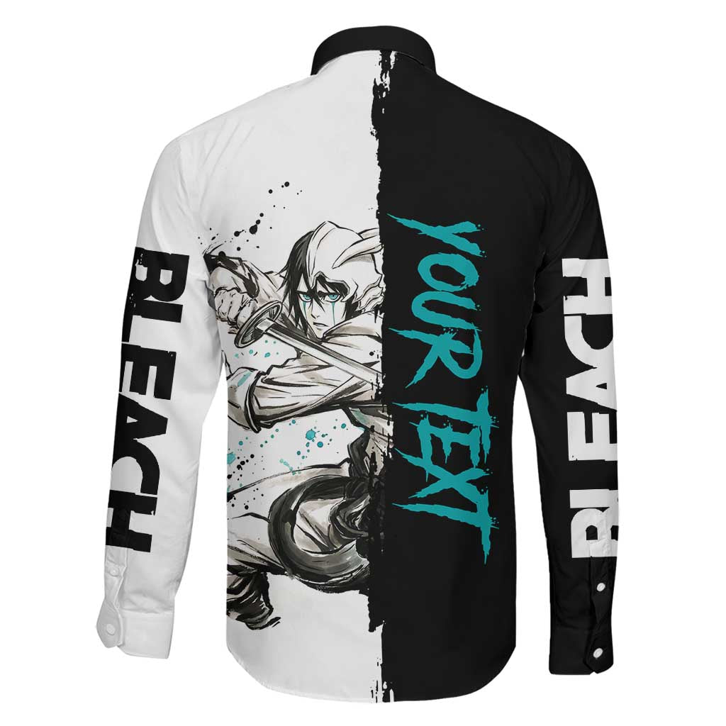 Personalized Ulquiorra Cifer Family Matching Long Sleeve Bodycon Dress and Hawaiian Shirt Ink Splash Anime Brush Style