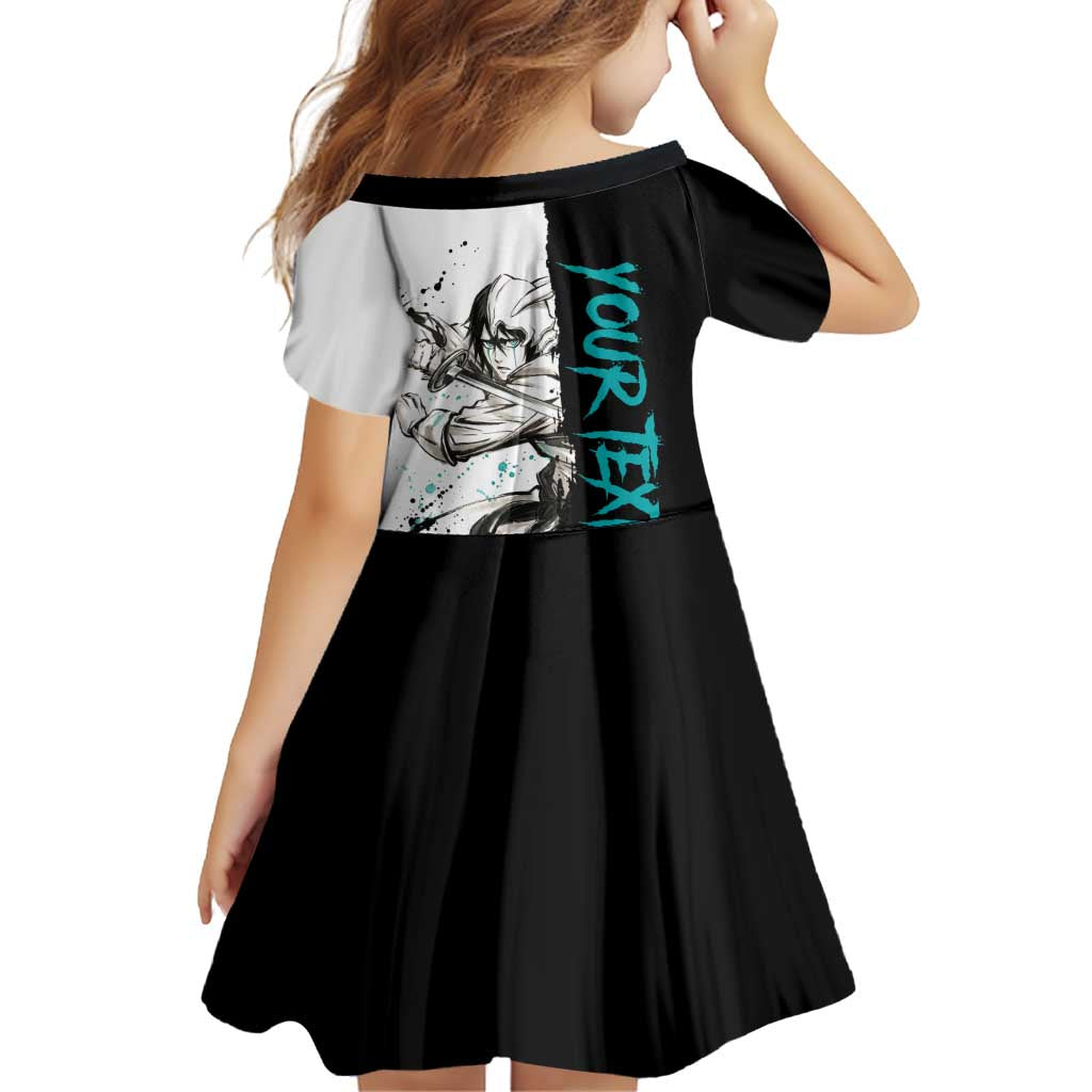 Personalized Ulquiorra Cifer Family Matching Mermaid Dress and Hawaiian Shirt Ink Splash Anime Brush Style