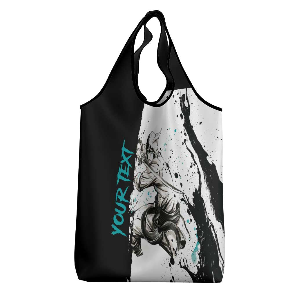 Personalized Ulquiorra Cifer Grocery Bag Ink Splash Anime Brush Style