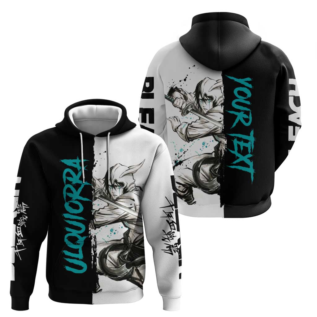 Personalized Ulquiorra Cifer Hoodie Ink Splash Anime Brush Style