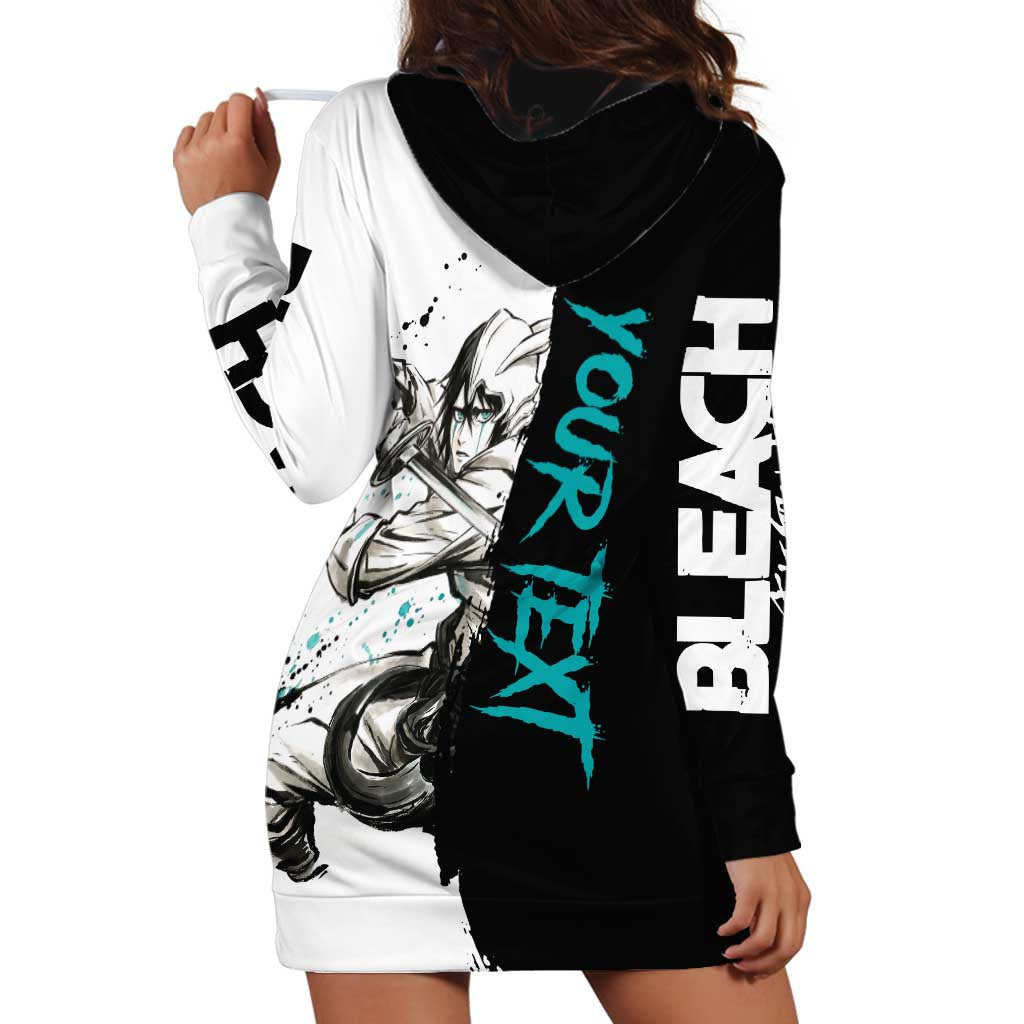 Personalized Ulquiorra Cifer Hoodie Dress Ink Splash Anime Brush Style