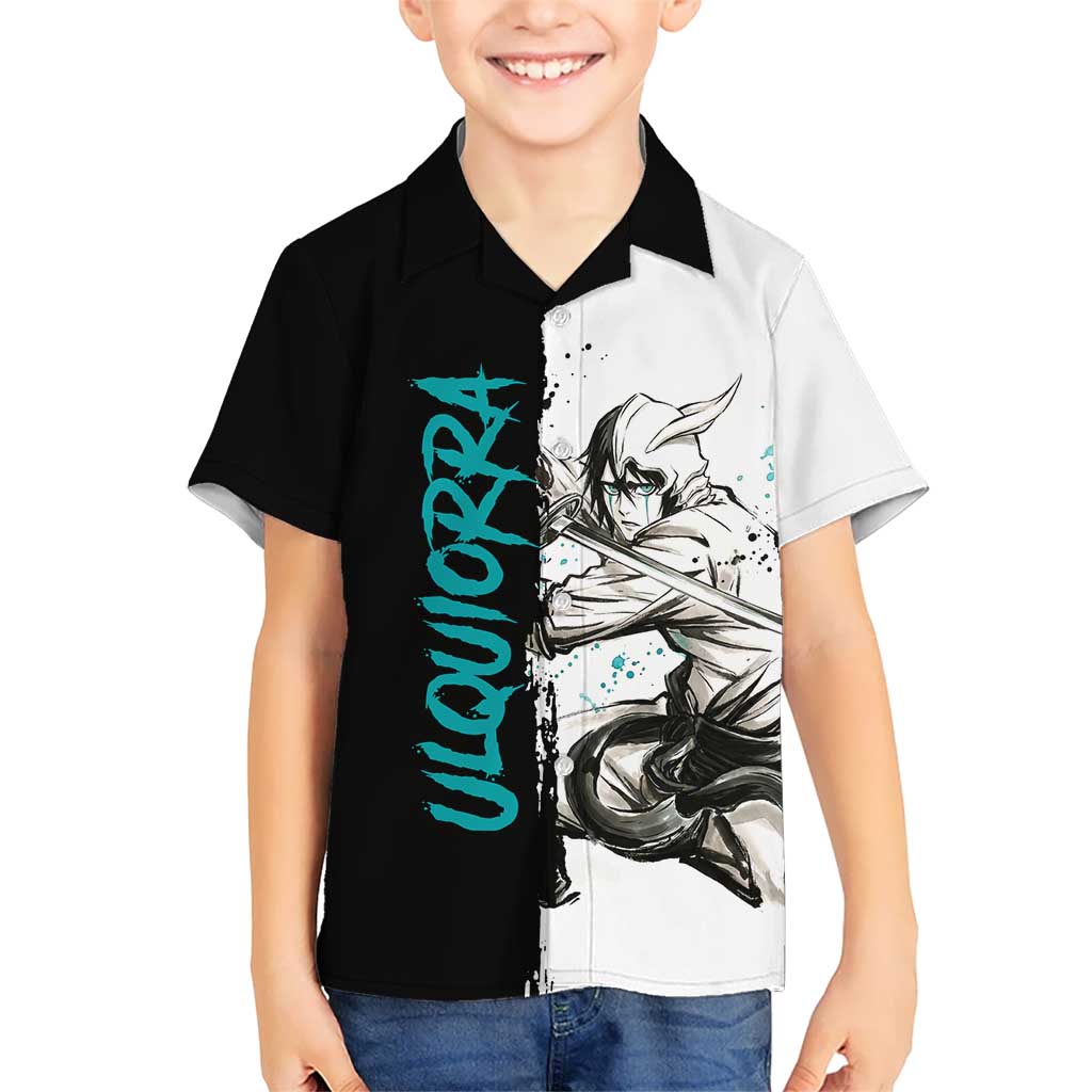 Personalized Ulquiorra Cifer Kid Hawaiian Shirt Ink Splash Anime Brush Style