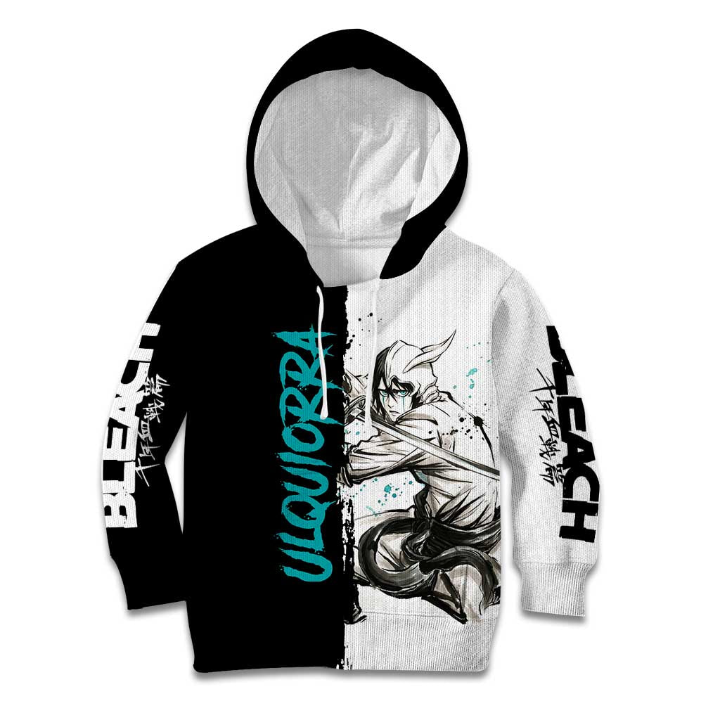 Personalized Ulquiorra Cifer Kid Hoodie Ink Splash Anime Brush Style