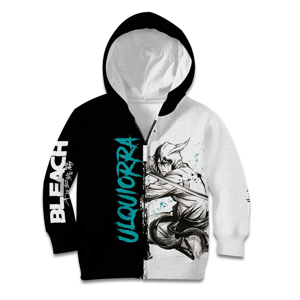 Personalized Ulquiorra Cifer Kid Hoodie Ink Splash Anime Brush Style