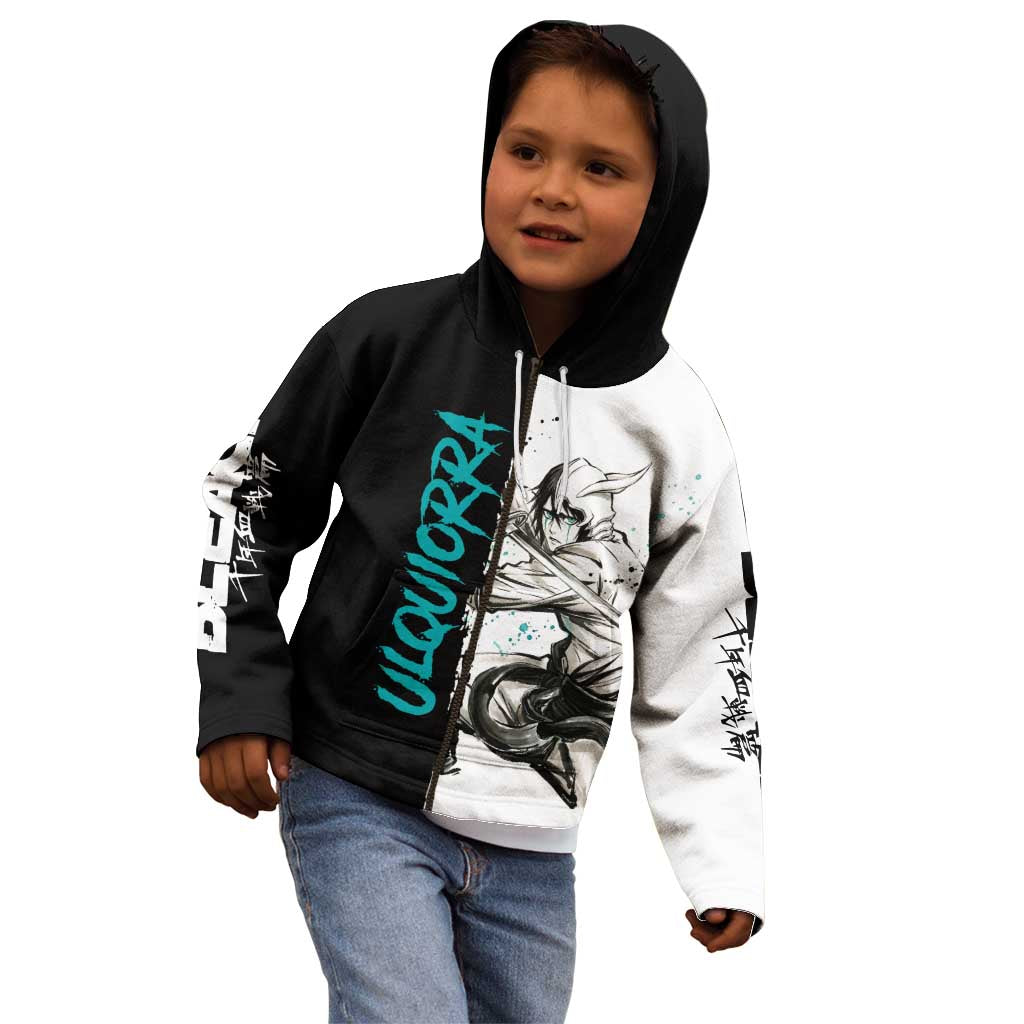 Personalized Ulquiorra Cifer Kid Hoodie Ink Splash Anime Brush Style