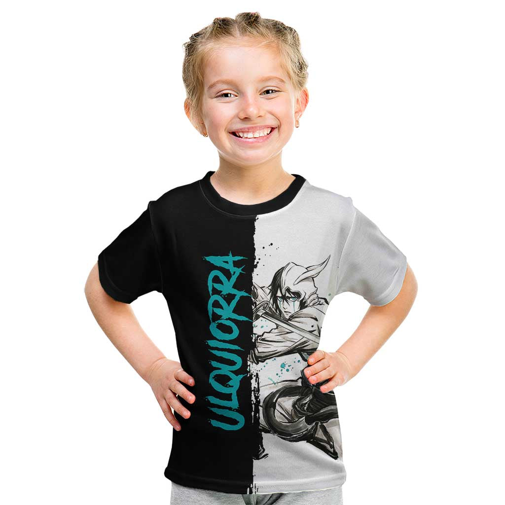 Personalized Ulquiorra Cifer Kid T Shirt Ink Splash Anime Brush Style
