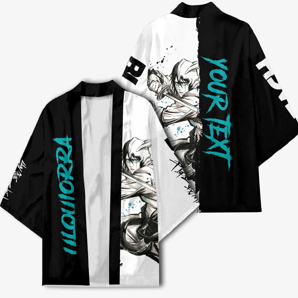 Personalized Ulquiorra Cifer Kimono Ink Splash Anime Brush Style