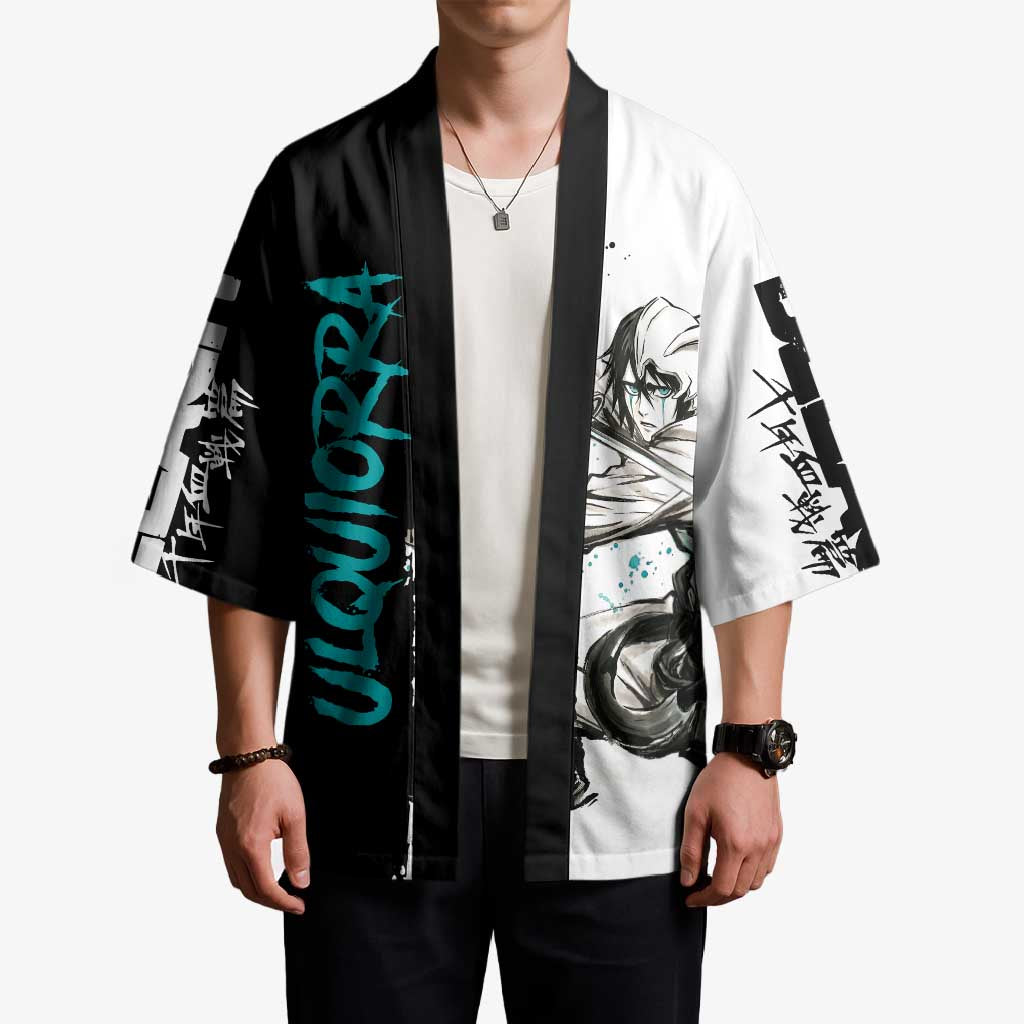 Personalized Ulquiorra Cifer Kimono Ink Splash Anime Brush Style