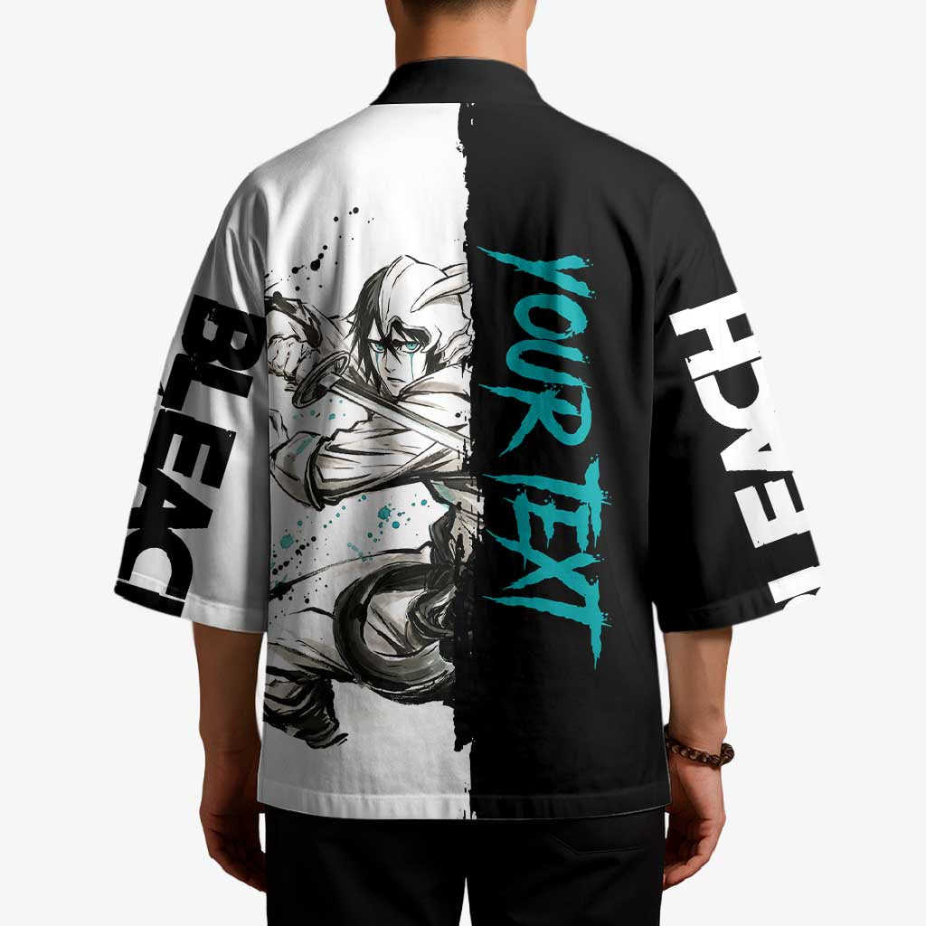 Personalized Ulquiorra Cifer Kimono Ink Splash Anime Brush Style