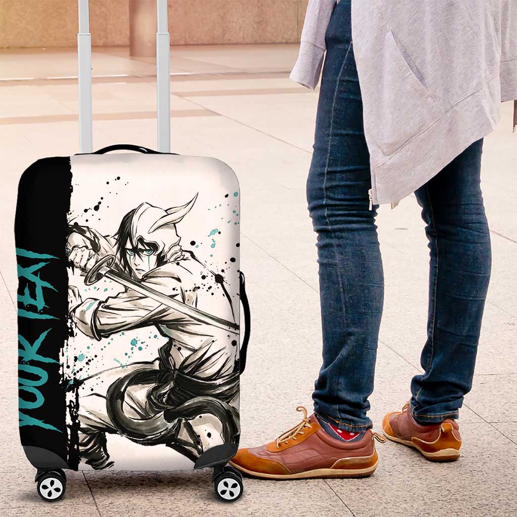Personalized Ulquiorra Cifer Luggage Cover Ink Splash Anime Brush Style