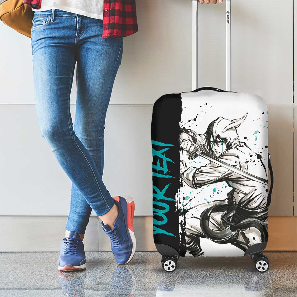 Personalized Ulquiorra Cifer Luggage Cover Ink Splash Anime Brush Style