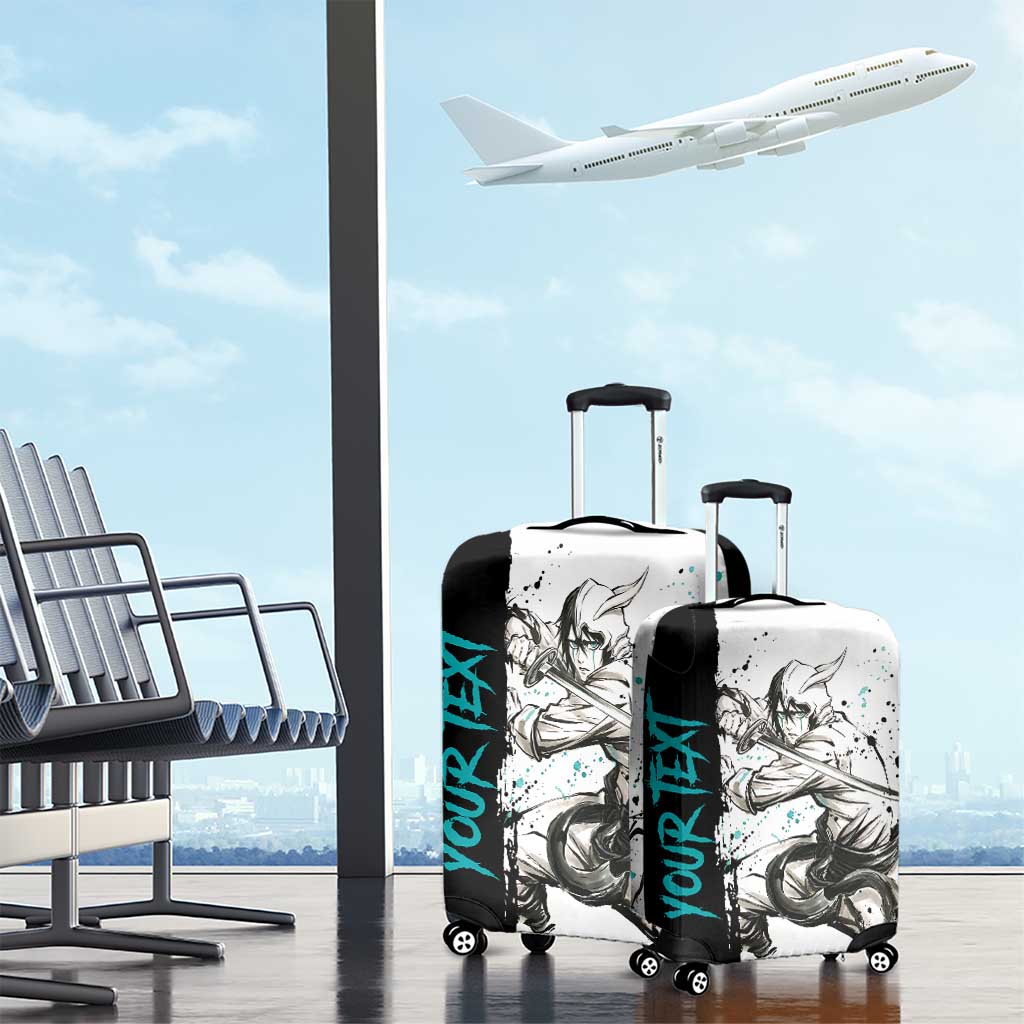 Personalized Ulquiorra Cifer Luggage Cover Ink Splash Anime Brush Style